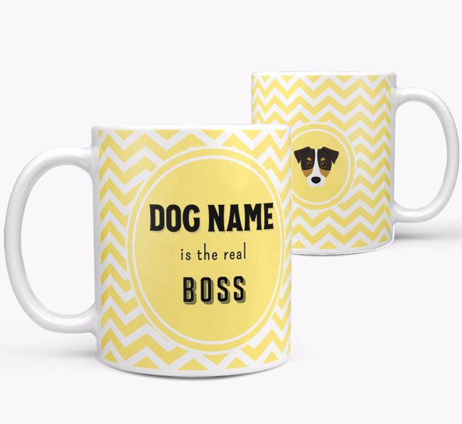 Personalised 'Real Boss' Mug with {breedFullName} Icon